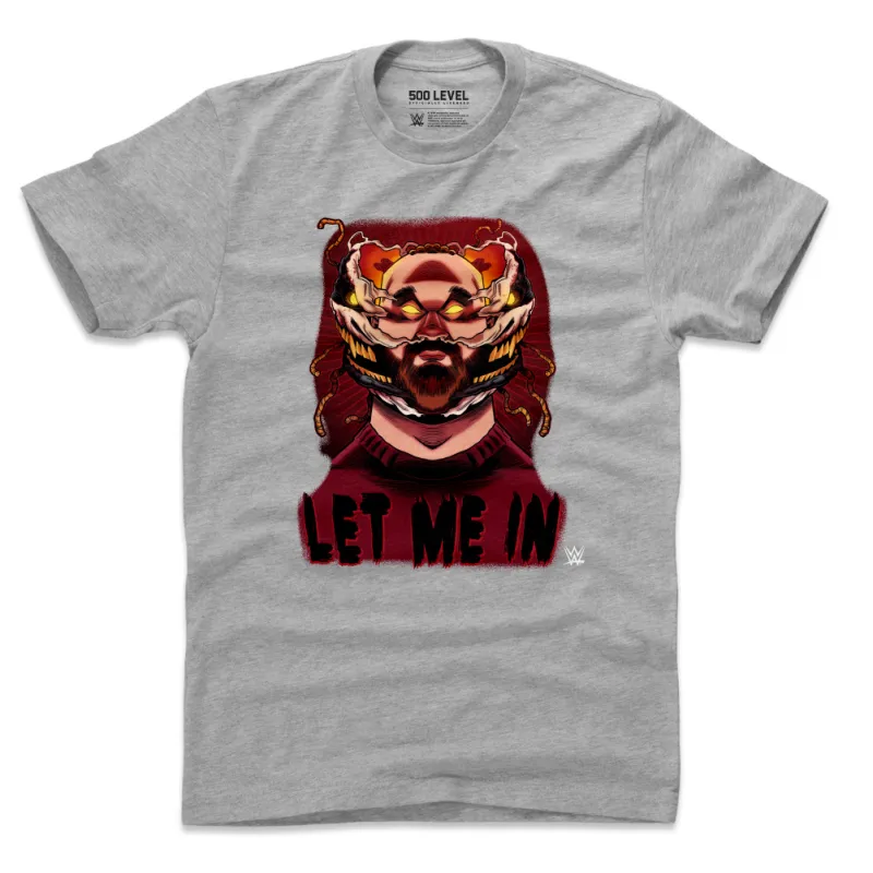 Men's 500 Level Heather Gray Bray Wyatt Let Me In T-Shirt sold by WWE