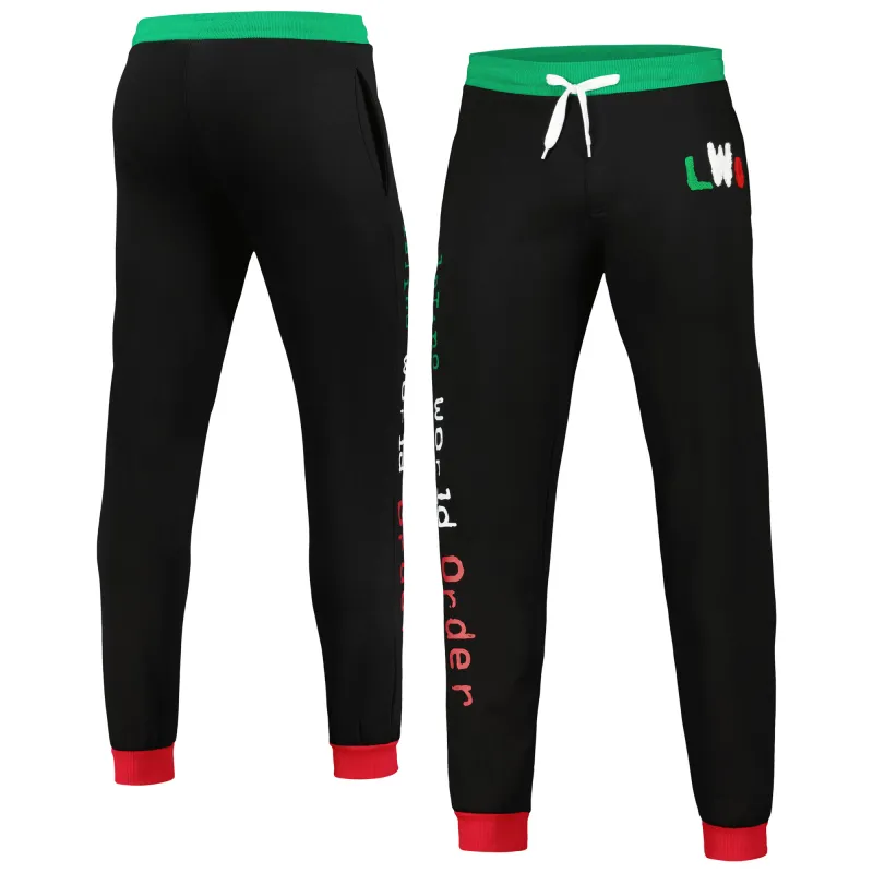 Men's Black LWO Chenille Sweatpants sold by WWE