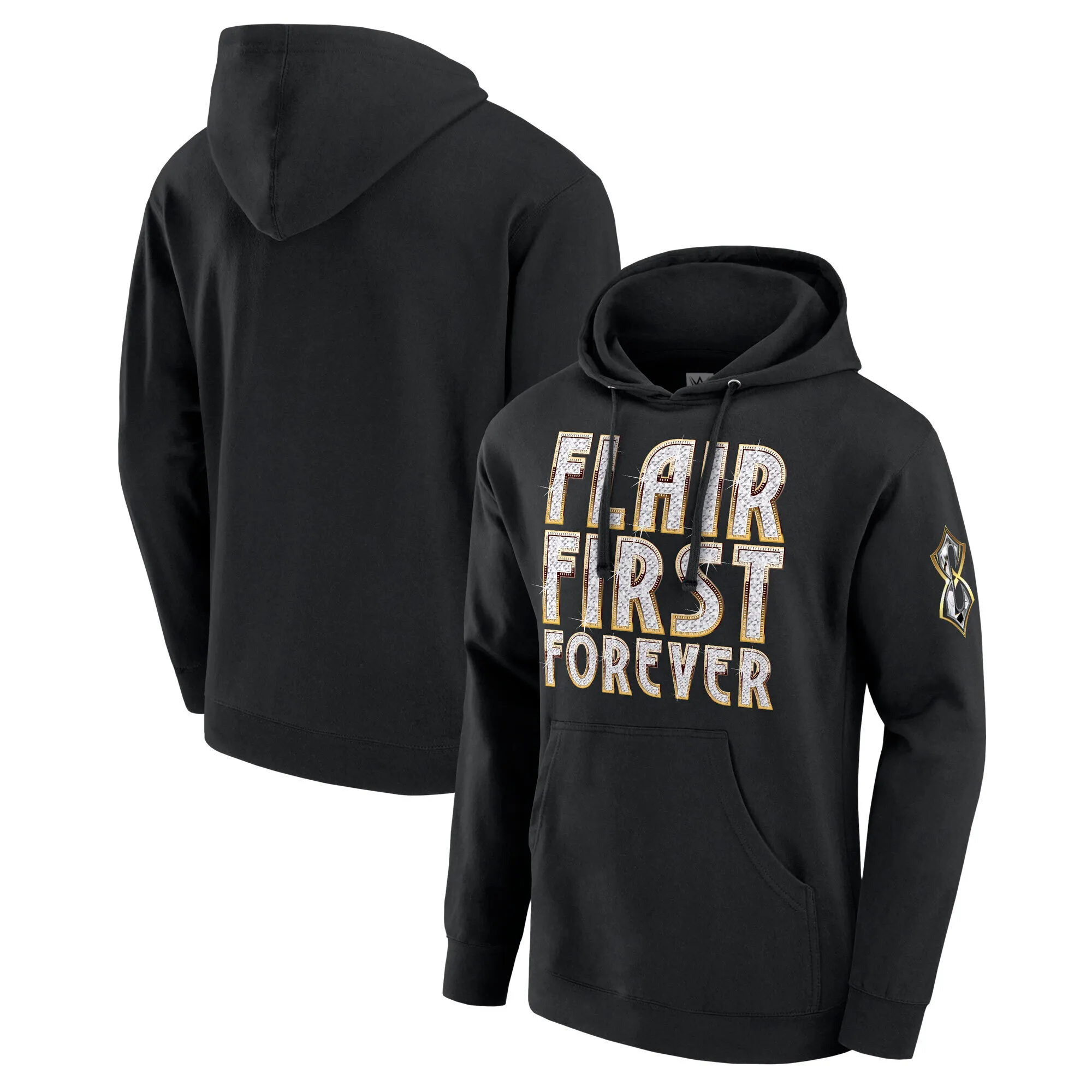 Men's WWE Black Charlotte Flair Women's Royal Rumble 2025 Winner Pullover Hoodie sold by WWE