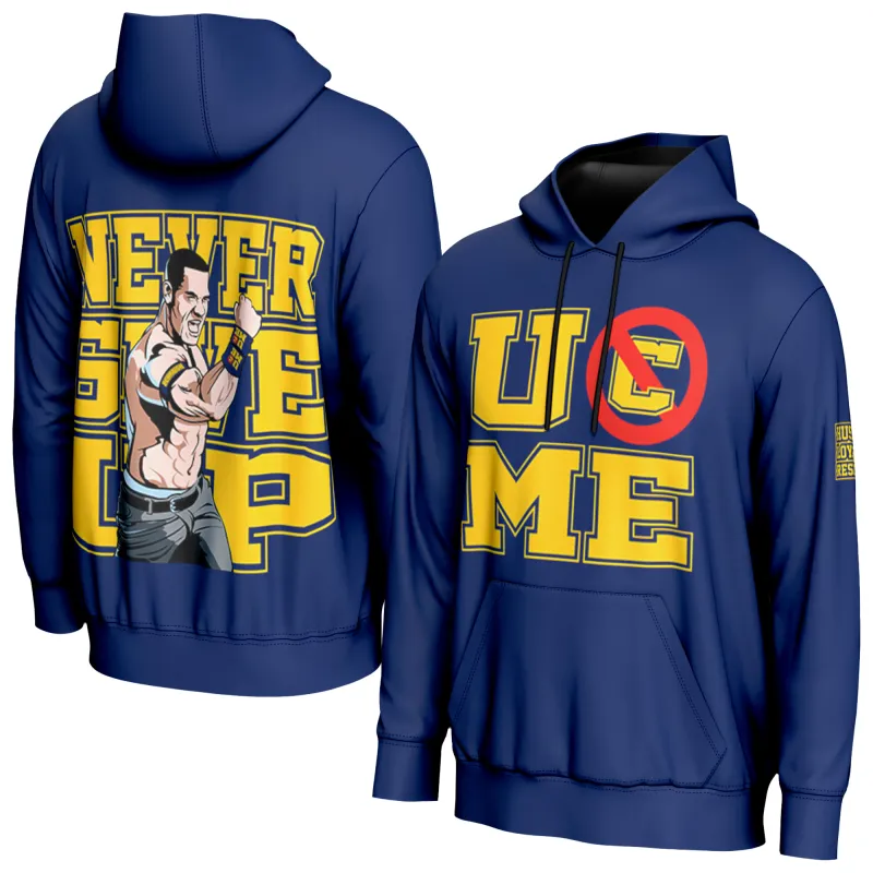 Men's ProSphere Navy John Cena Retro Hoodie sold by WWE