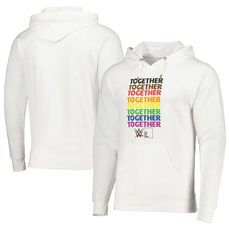 Men's  WWE Together Pride Pullover Hoodie - White sold by WWE