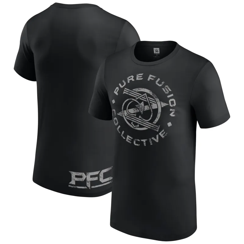 Men's Black Pure Fusion Collective Logo T-Shirt sold by WWE