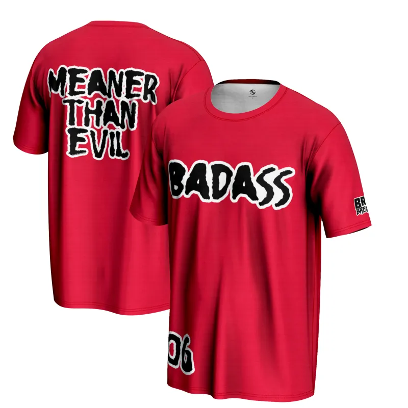 Men's ProSphere Red Bron Breakker Badass T-Shirt sold by WWE