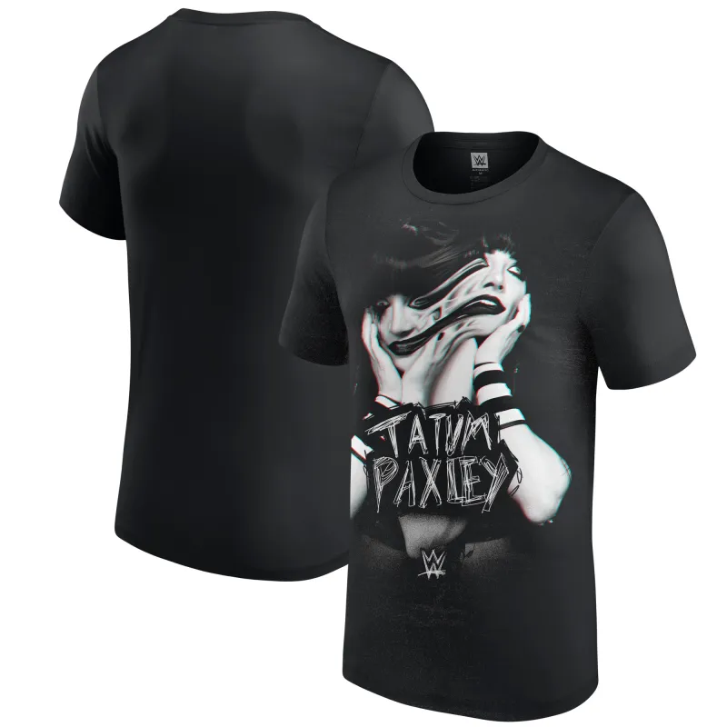Men's Black Tatum Paxley Superstar T-Shirt made by WWE