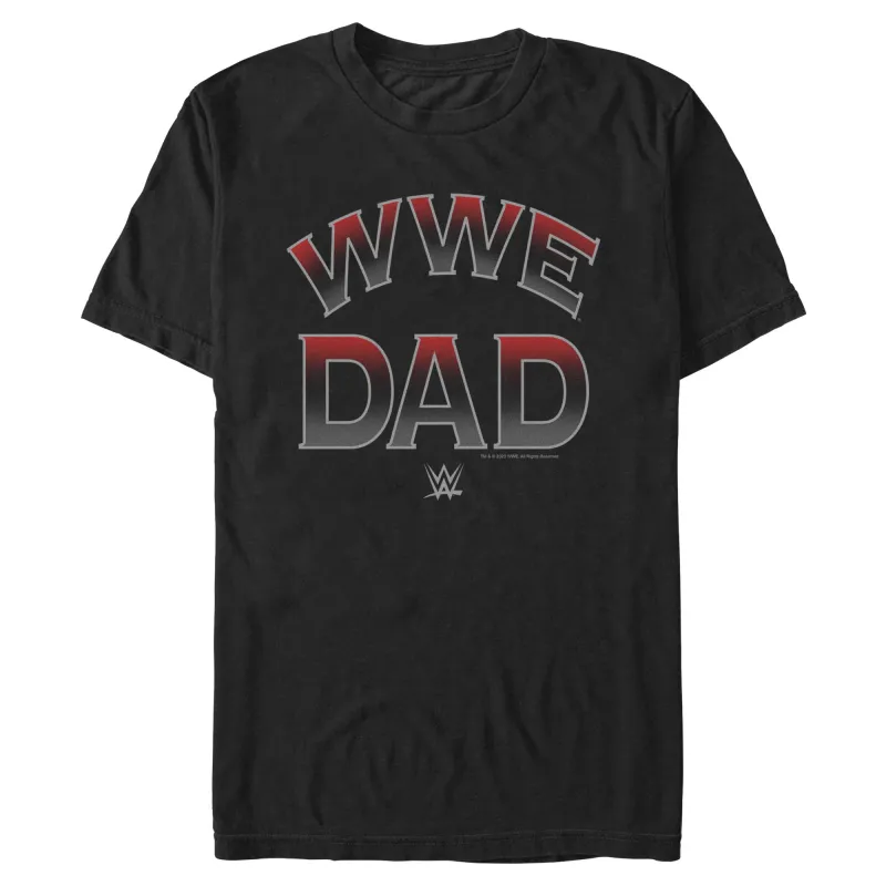 Men's Black WWE Dad T-Shirt sold by WWE