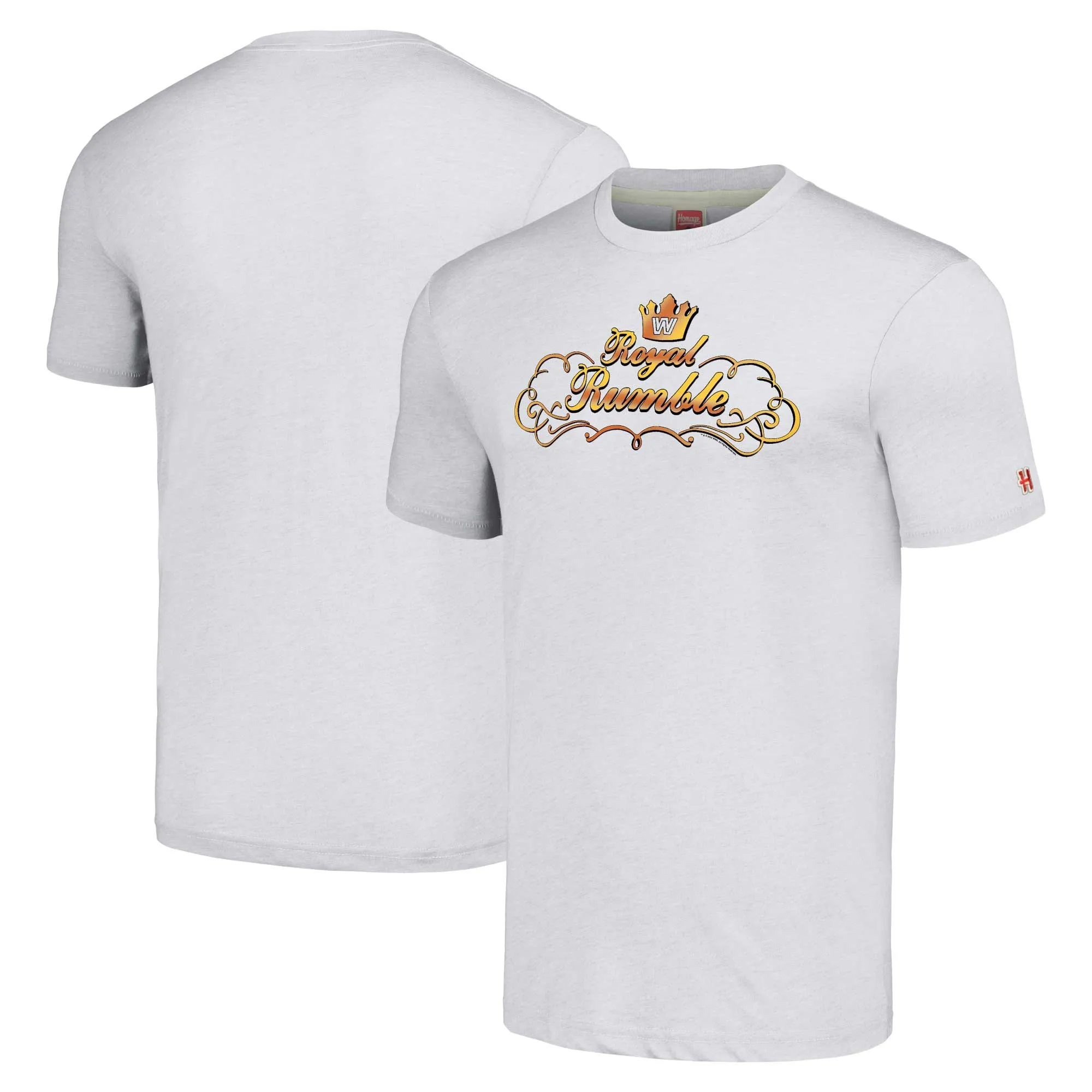 Men's Homage Ash Royal Rumble 1988 Tri-Blend T-Shirt sold by WWE