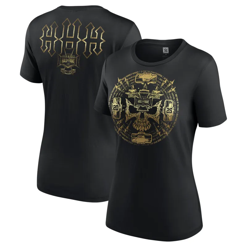 Women's Black Triple H WWE Hall of Fame Class of 2025 T-Shirt made by WWE
