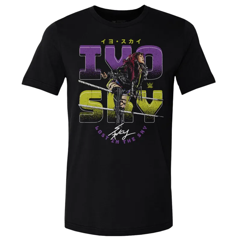 Men's 500 Level Black IYO SKY Ropes T-Shirt sold by WWE
