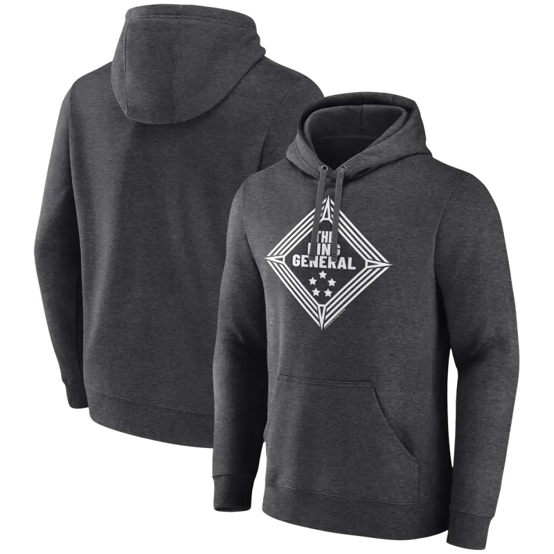 Men's Charcoal Gunther The Ring General Pullover Hoodie made by WWE