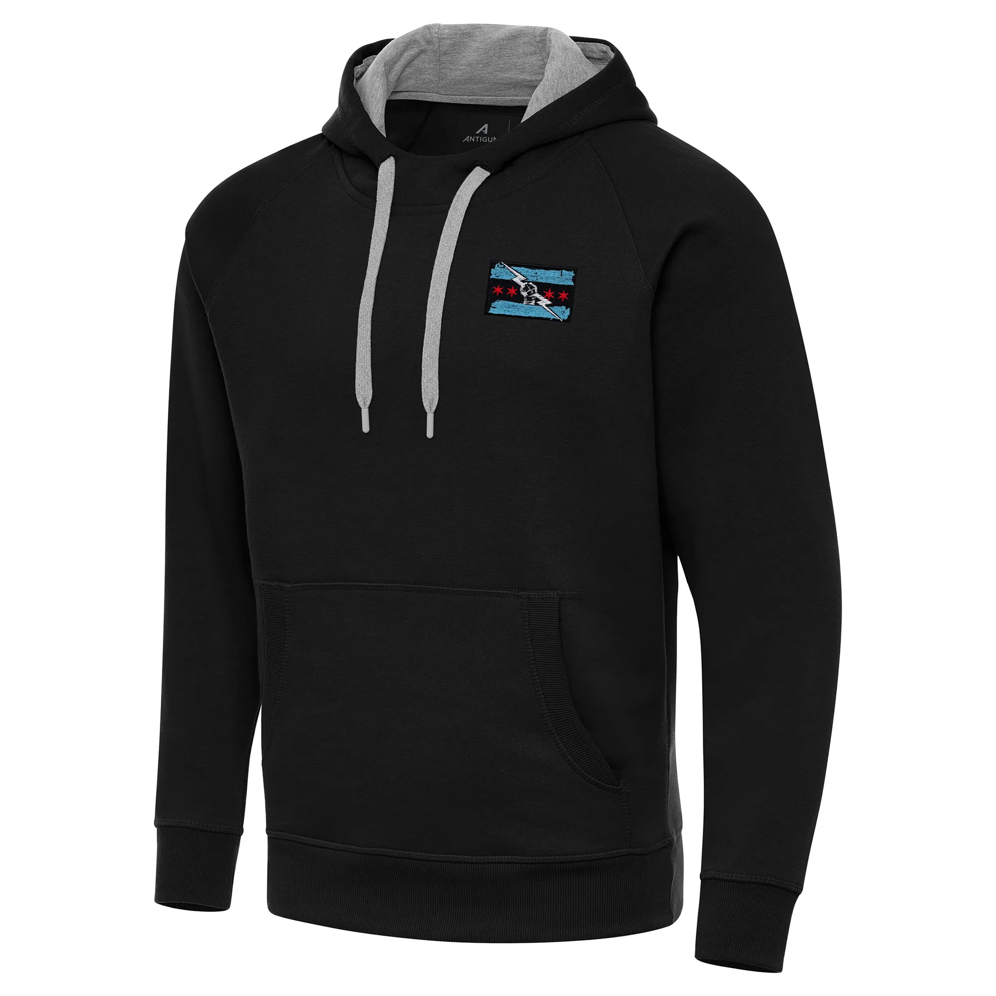 Men's Antigua Black CM Punk Victory Pullover Hoodie sold by WWE