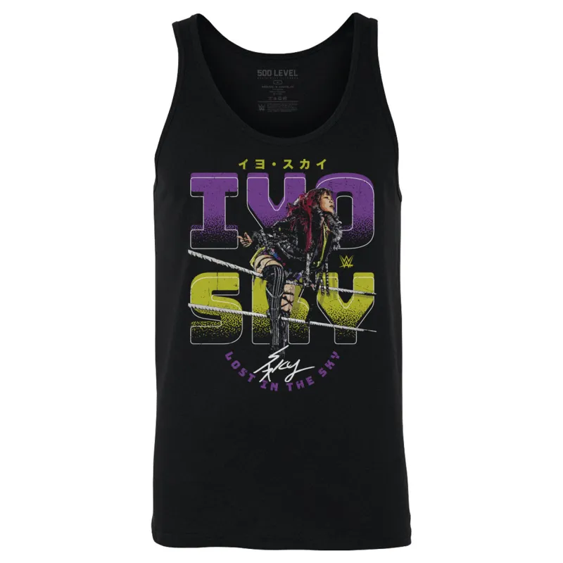Men's 500 Level Black IYO SKY Ropes Tank Top sold by WWE