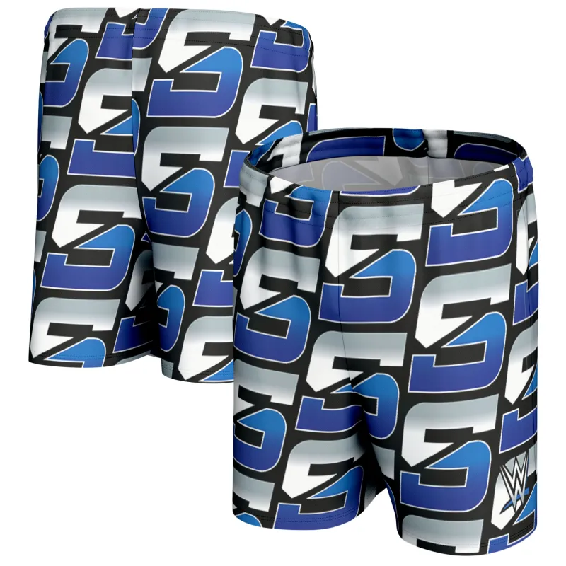 Men's ProSphere Black SmackDown Shorts made by WWE