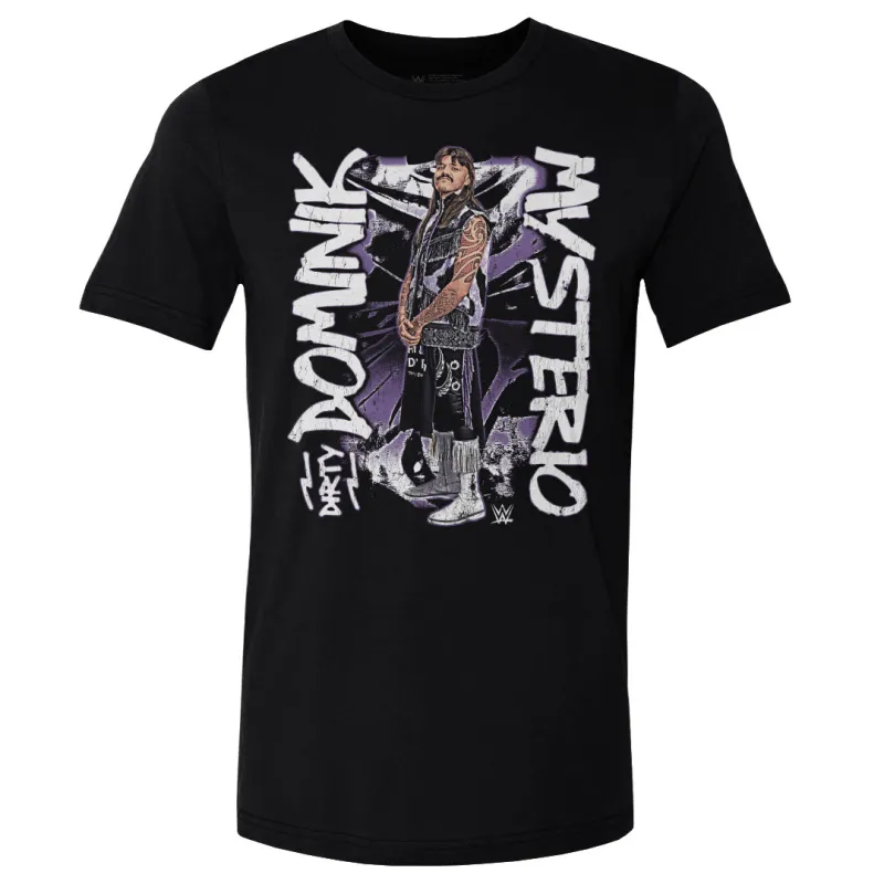Men's 500 Level Black Dominik Mysterio Grunge T-Shirt made by 500 Level