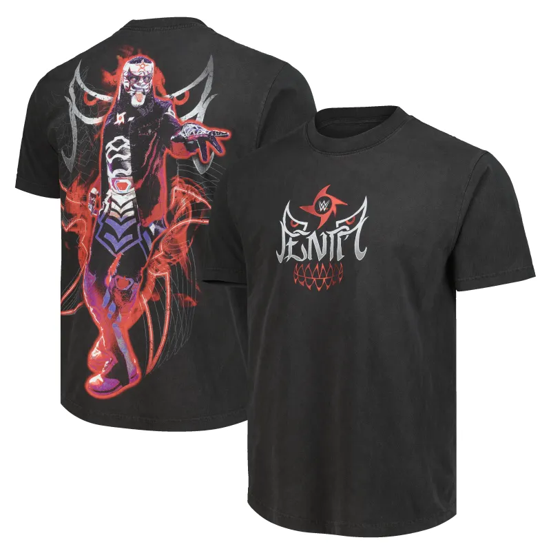 Men's Black Penta Portrait Boxy T-Shirt made by WWE