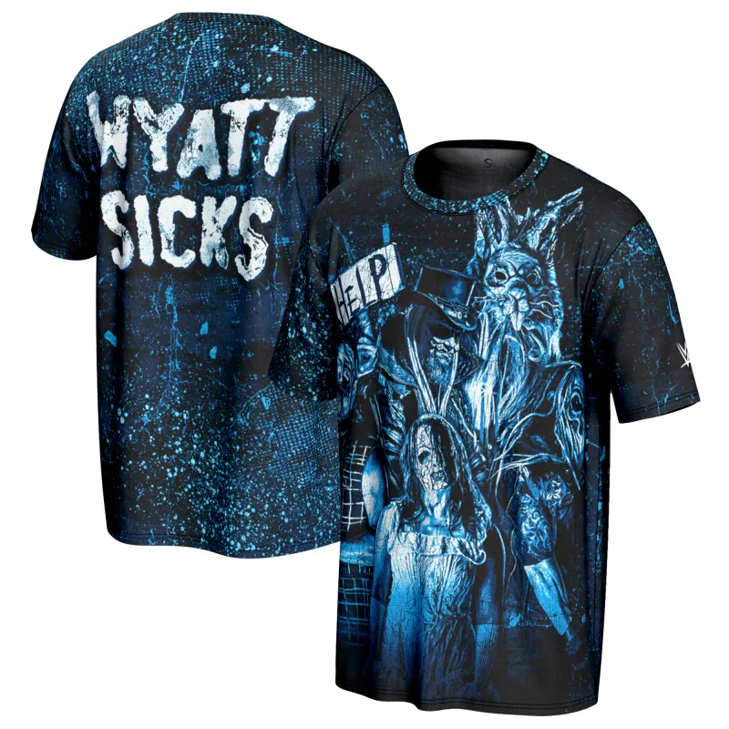 Men's ProSphere Black Wyatt Sicks Help T-Shirt sold by WWE
