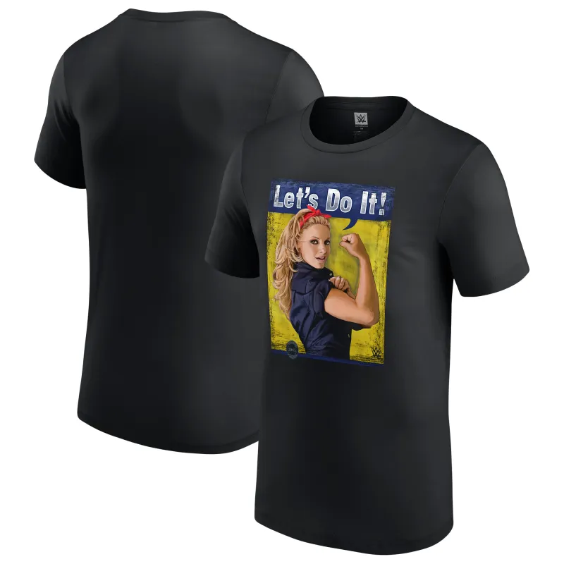 Men's Black Trish Stratus Let's Do It T-Shirt sold by WWE