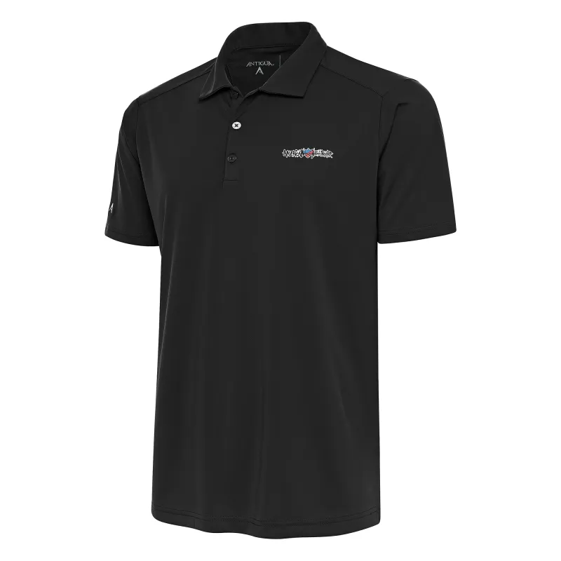 Men's Antigua Charcoal Cody Rhodes Tribute Polo sold by WWE