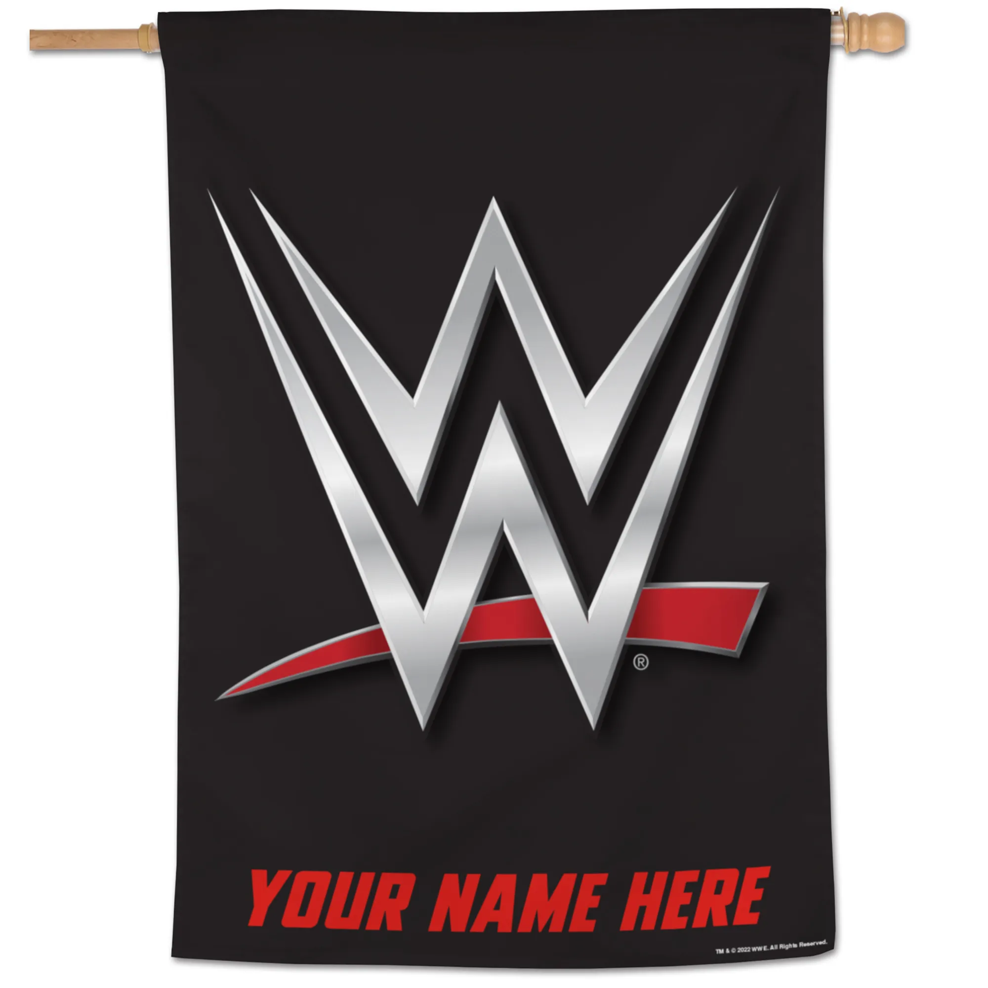 WinCraft WWE 27'' x 37'' One-Sided Personalized Vertical Banner sold by WWE