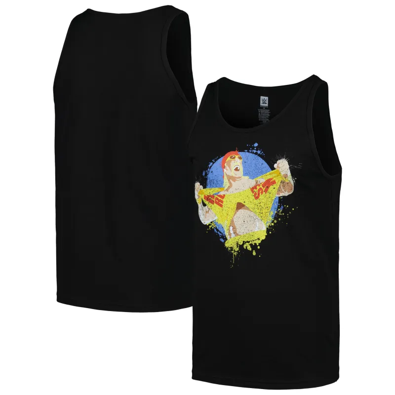 Men's Black Hulk Hogan Ripping Tank Top sold by WWE