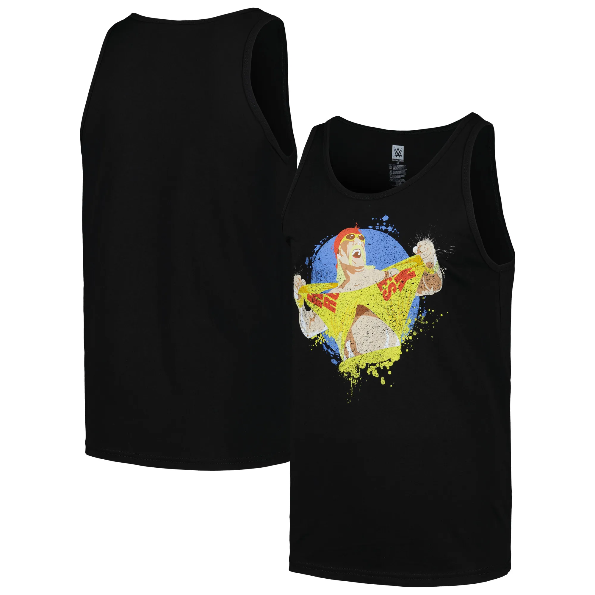 Men's Black Hulk Hogan Ripping Tank Top sold by WWE