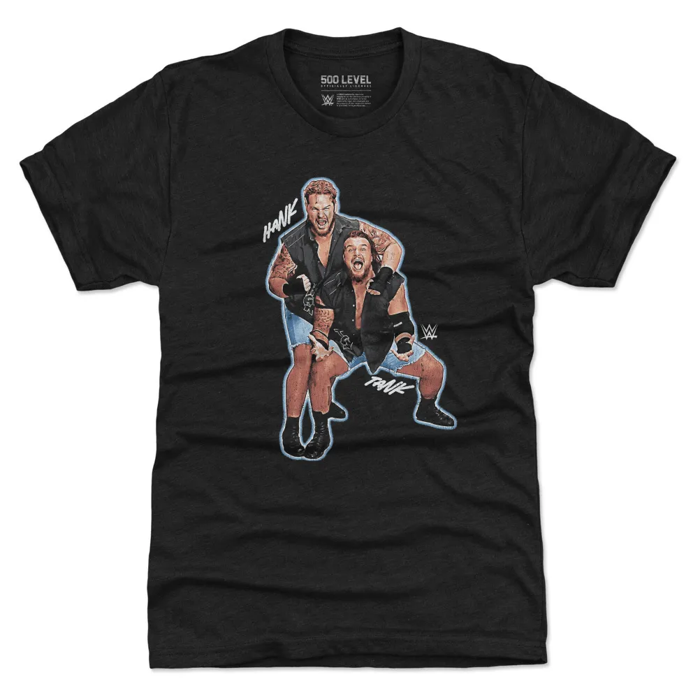 Men's 500 Level Heather Black Hank & Tank Vintage T-Shirt sold by WWE