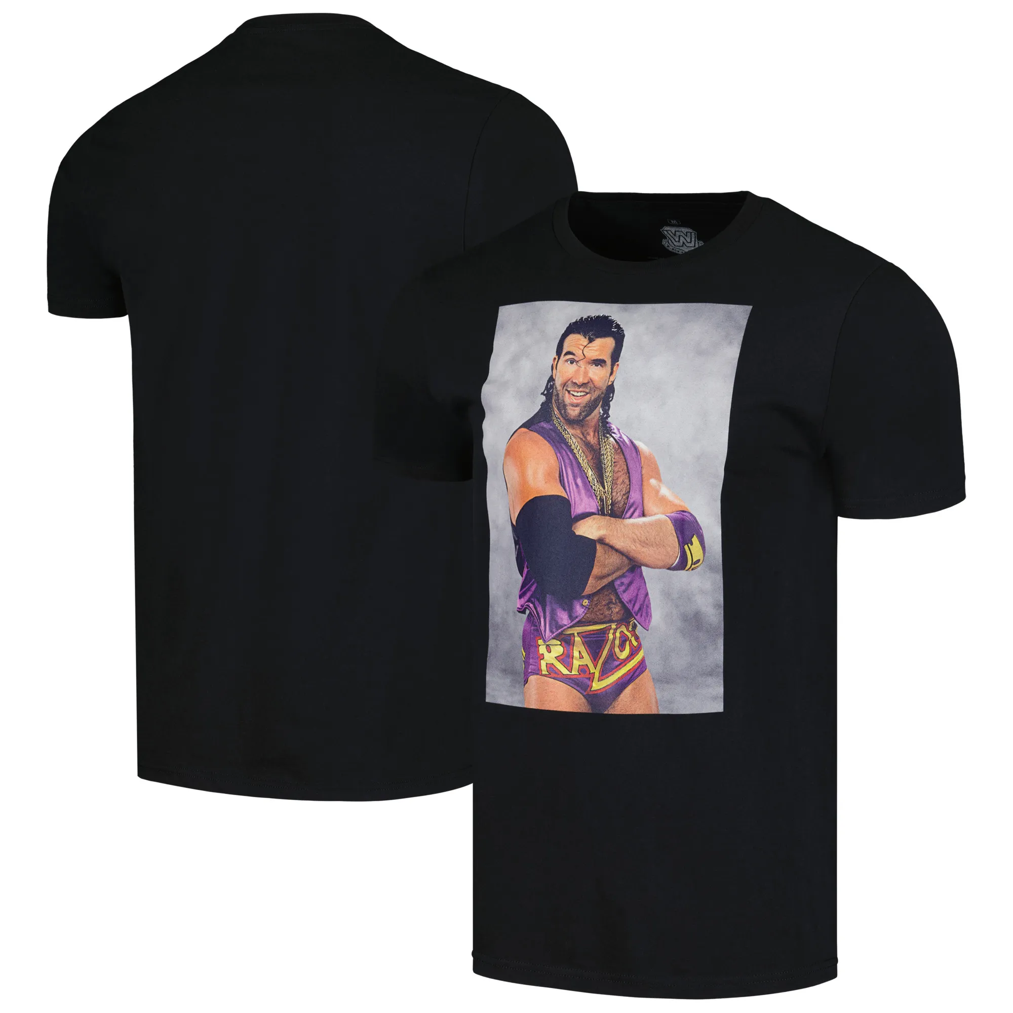 Men's Ripple Junction Black Razor Ramon Studio Portrait T-Shirt sold by WWE
