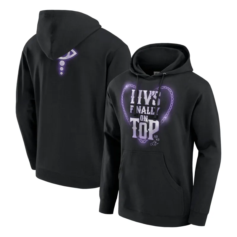Men's Black Liv Morgan Liv's Finally On Top Pullover Hoodie sold by WWE