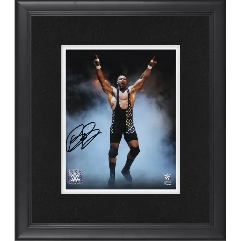 Bron Breakker WWE Autographed Framed 8" x 10" Entrance In Smoke Photograph sold by WWE