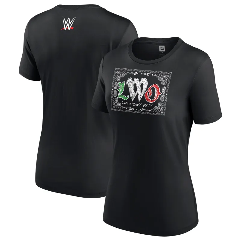 Women's Black LWO Bandana T-Shirt sold by WWE