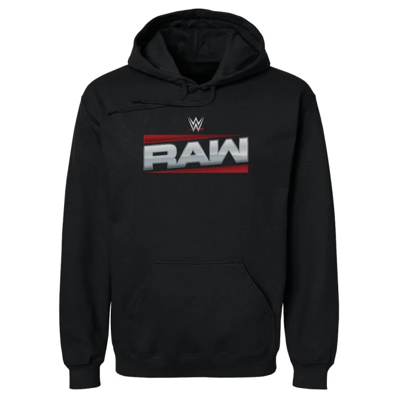 Men's 500 Level Black RAW Logo Pullover Hoodie sold by WWE