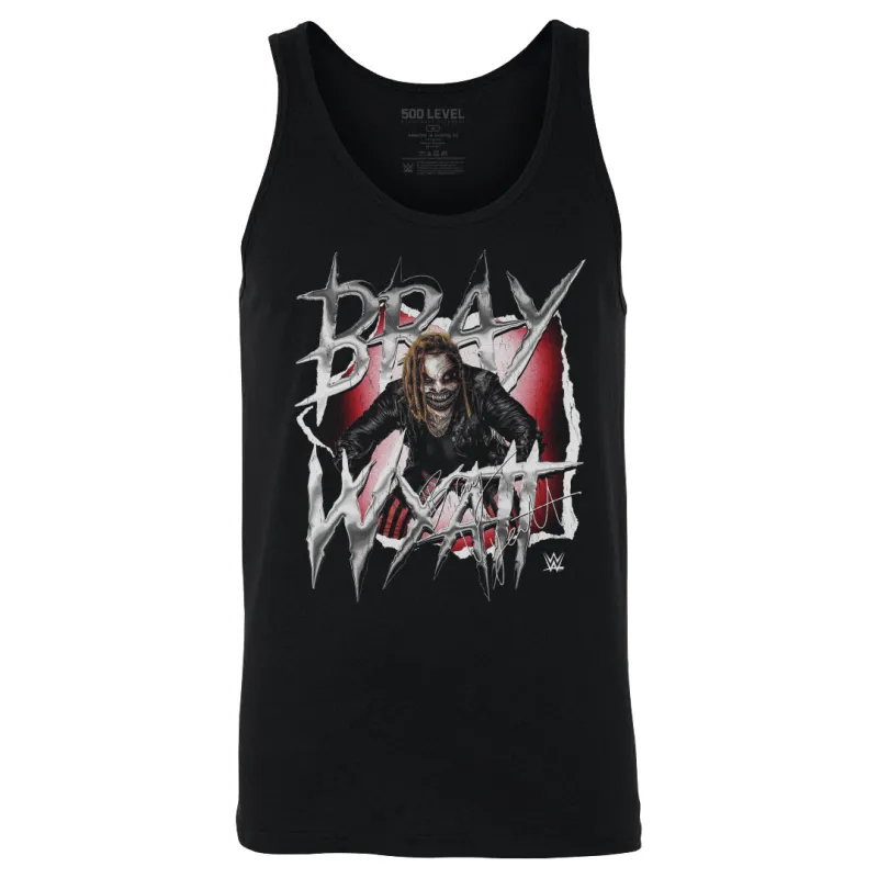 Men's 500 Level Black Bray Wyatt Metallic Tank Top sold by WWE