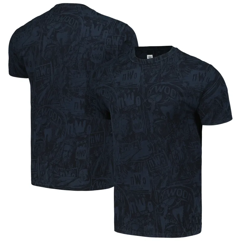 Men's Black nWo Stained Imaging T-Shirt sold by WWE