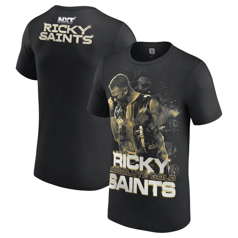 Men's Black Ricky Saints Photo T-Shirt sold by WWE