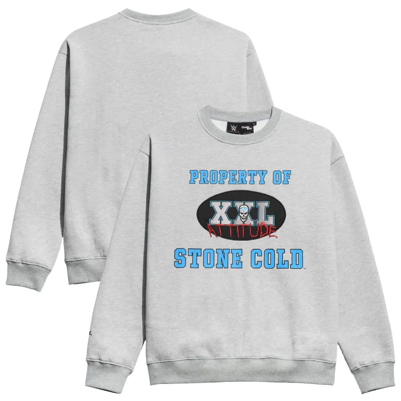 Men's Chalk Line Gray "Stone Cold" Steve Austin XXL Attitude Pullover Sweatshirt sold by WWE