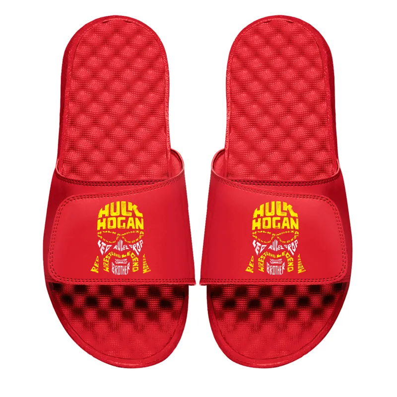 Unisex ISlide Red Hulk Hogan Face Collage Slide Sandals sold by WWE