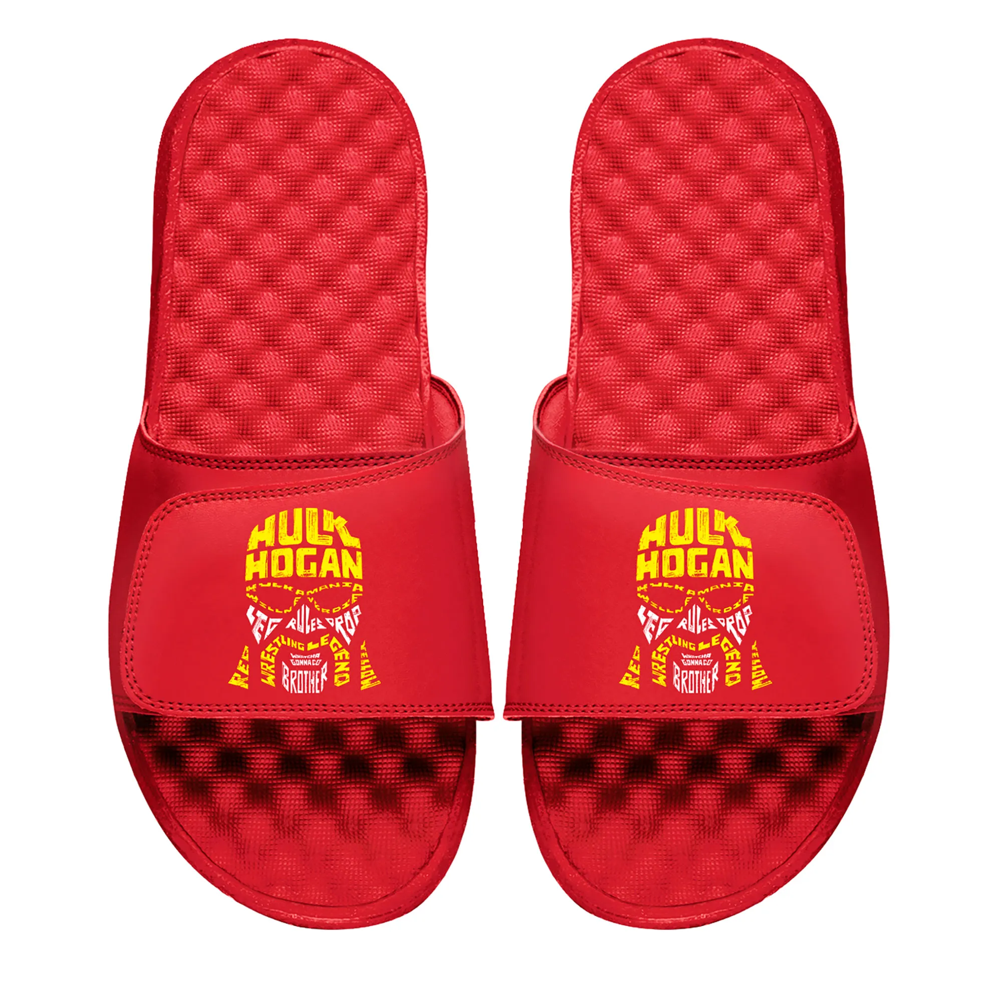 Unisex ISlide Red Hulk Hogan Face Collage Slide Sandals sold by WWE