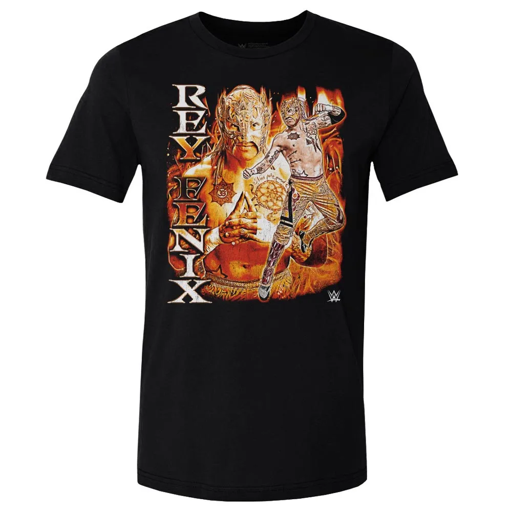 Men's 500 Level Black Rey Fenix Vintage T-Shirt sold by WWE