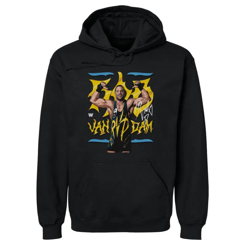 Men's 500 Level  Black Rob Van Dam Pullover Hoodie sold by WWE