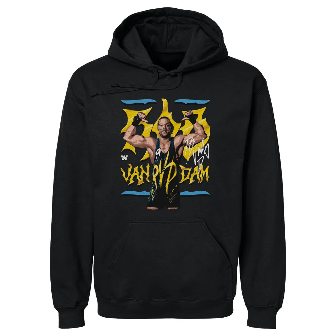 Men's 500 Level Black Rob Van Dam Pullover Hoodie sold by WWE