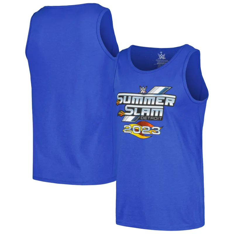 Men's Ripple Junction Royal SummerSlam 2023 Logo Tank Top sold by WWE