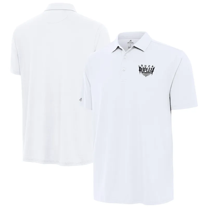 Men's Antigua White Rhea Ripley Era Polo sold by WWE