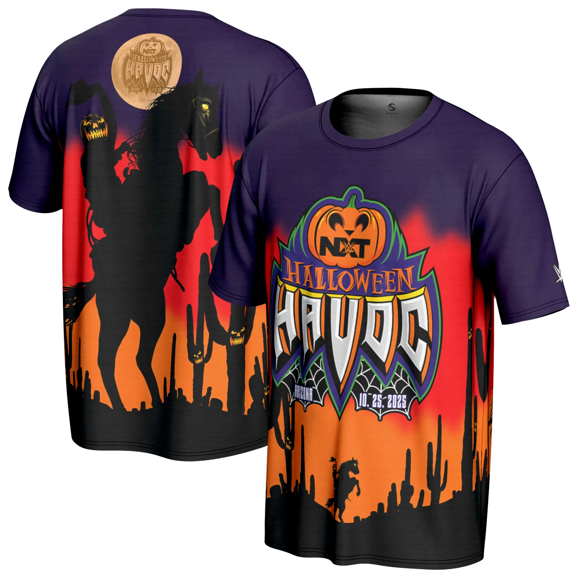 Men's ProSphere Black NXT Halloween Havoc 2025 T-Shirt sold by WWE