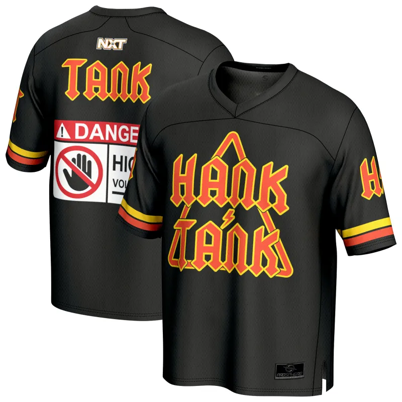 Men's ProSphere Black Hank & Tank Football Jersey sold by WWE