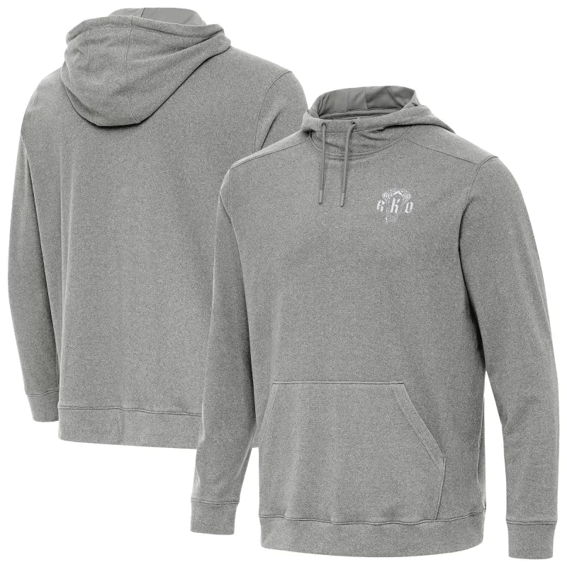Men's Antigua Heather Charcoal Randy Orton Cloud Hoodie sold by WWE