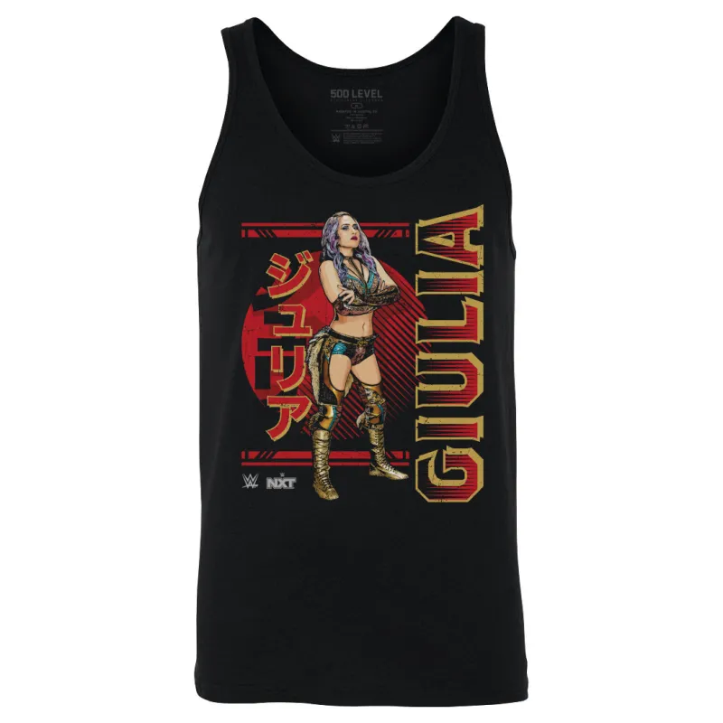 Men's 500 Level Black Giulia Pose Tank Top sold by WWE