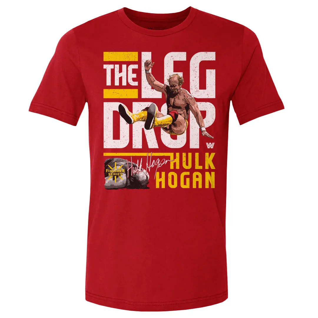 Men's 500 Level Red Hulk Hogan Leg Drop T-Shirt sold by WWE