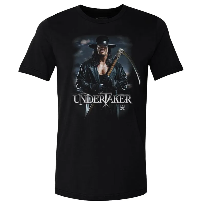 Men's 500 Level Black The Undertaker Scythe T-Shirt sold by WWE
