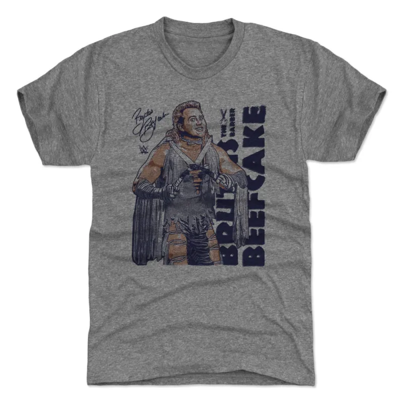 Men's 500 Level Gray Brutus “The Barber” Beefcake Premium Tri-Blend T-Shirt made by 500 Level