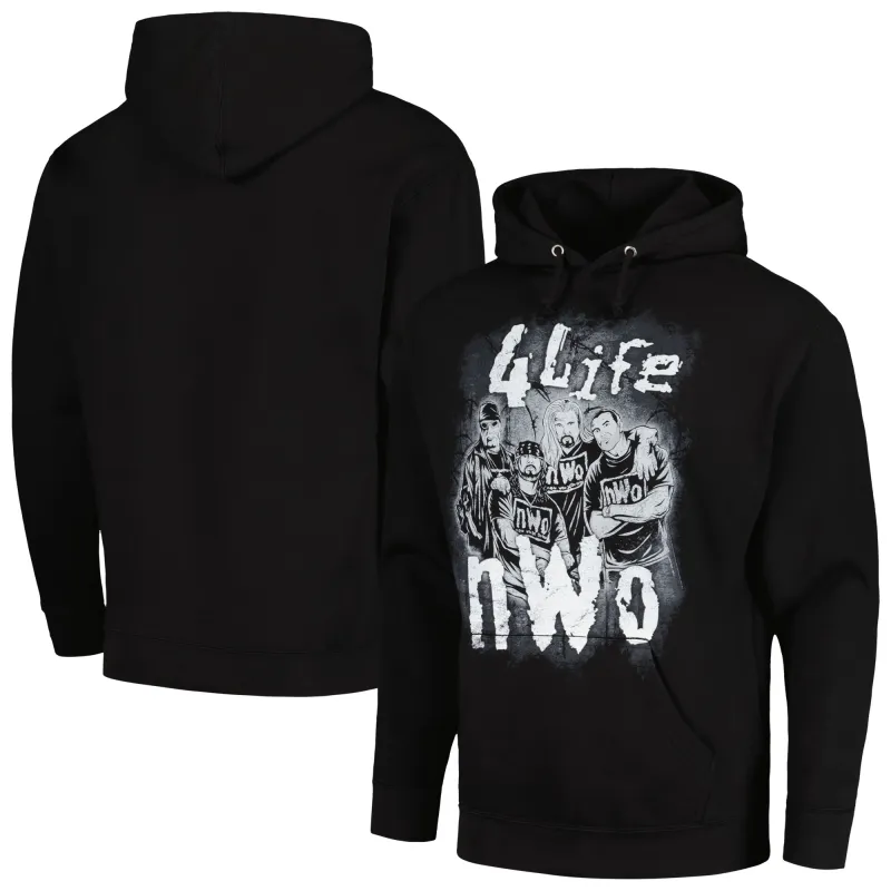 Men's Black nWo 4 Life Pullover Hoodie sold by WWE