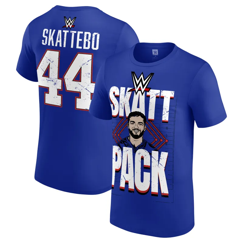 Men's Blue WWE x Cam Skattebo T-Shirt made by WWE